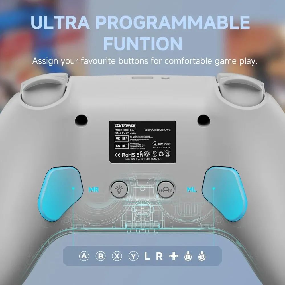 ECHTPower Switch 2 Controller for Nintendo Switch/Lite/OLED - Hall Effect